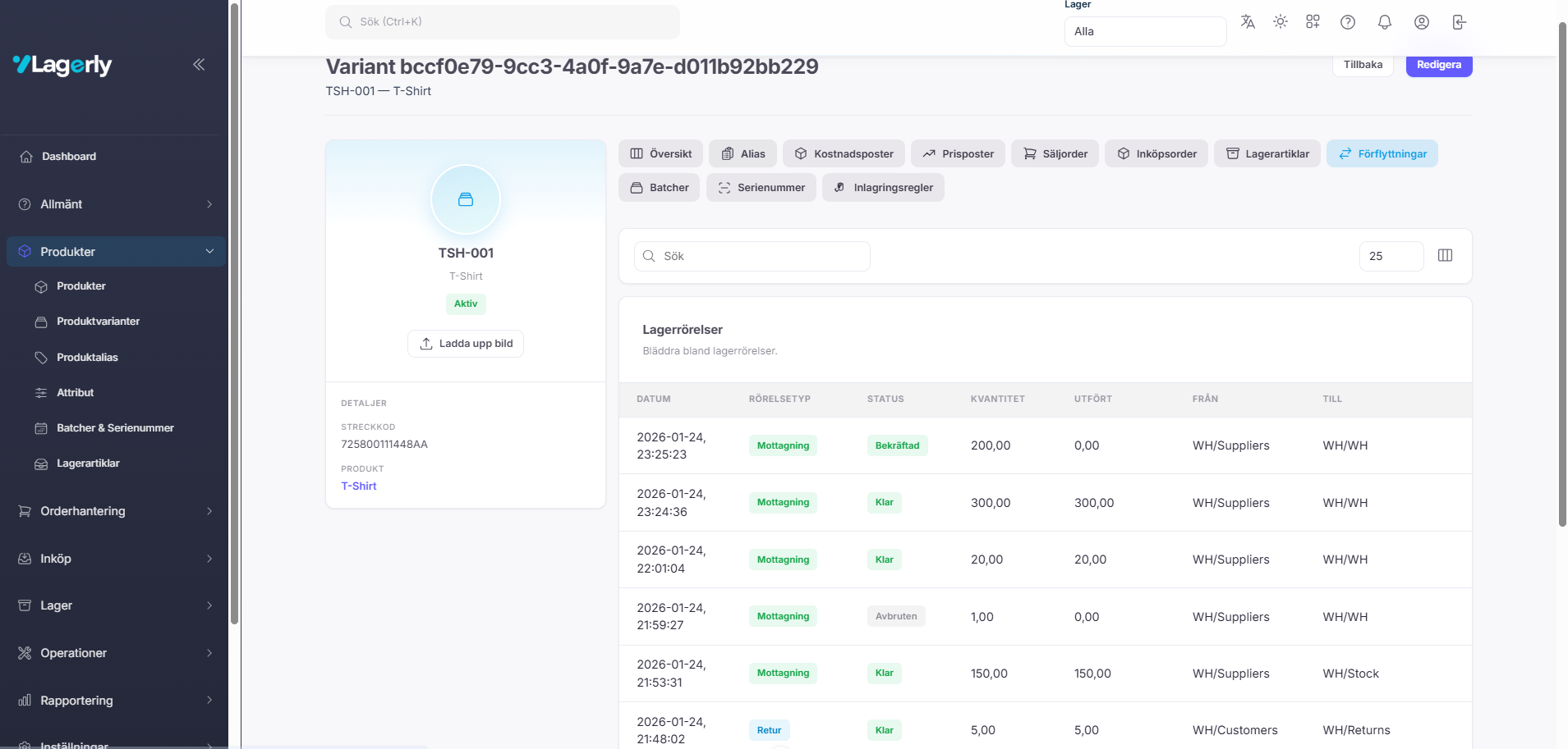 Variantdetalj med streckkoder