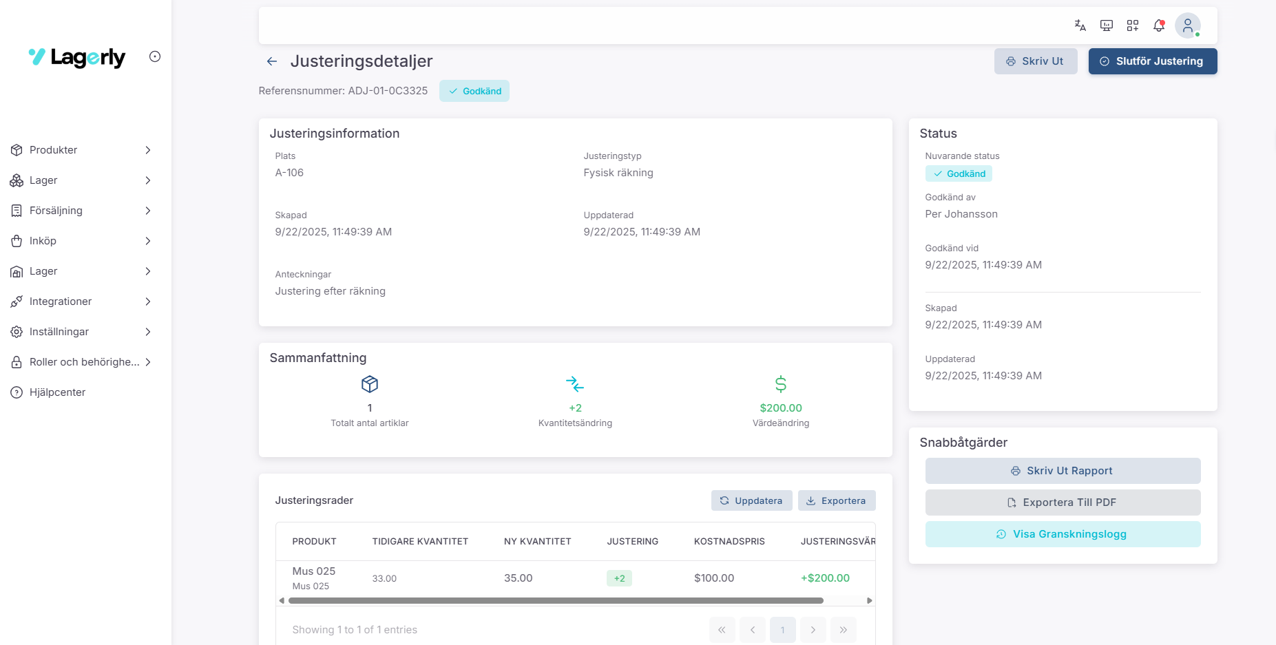 Smart platshantering